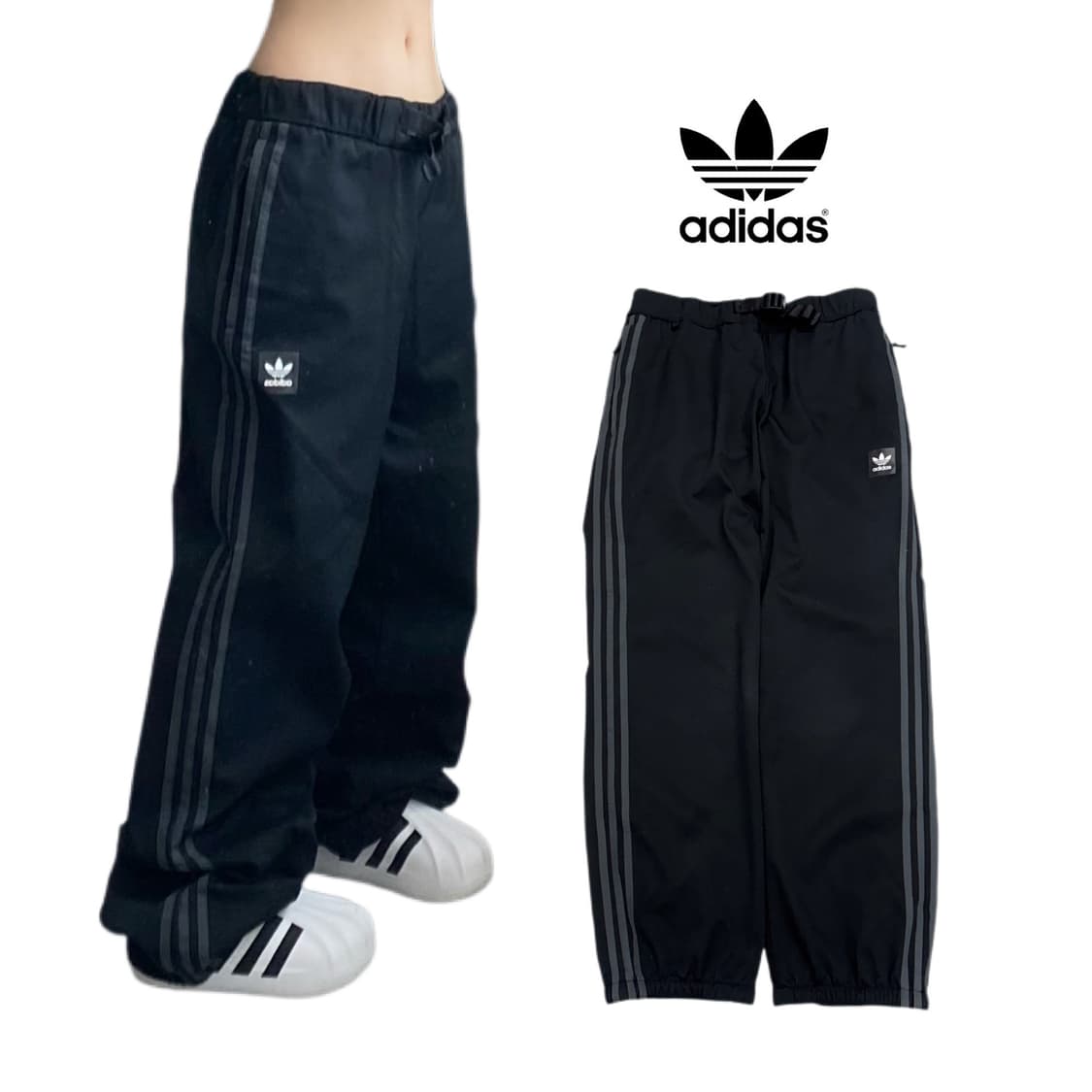 아디다스 삼선 올드스쿨 바람막이 트랙팬츠 상품이미지1
