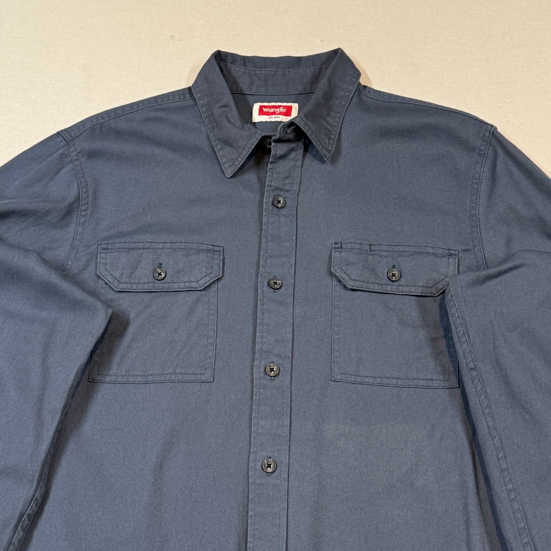 M) Wrangler 랭글러 투포켓 워크웨어 코튼 셔츠 상품이미지3