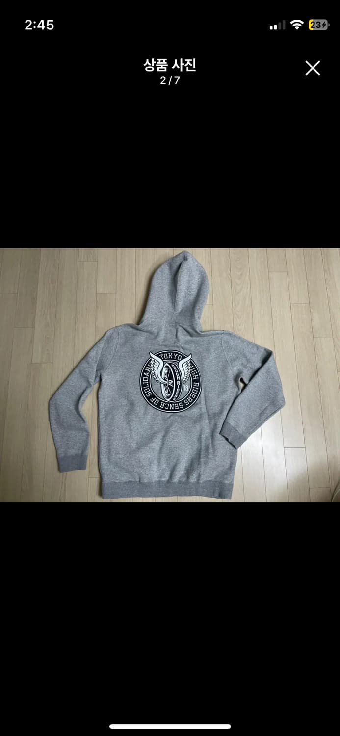 네이버후드 x 라츠 후드 그레이XL  상품이미지2