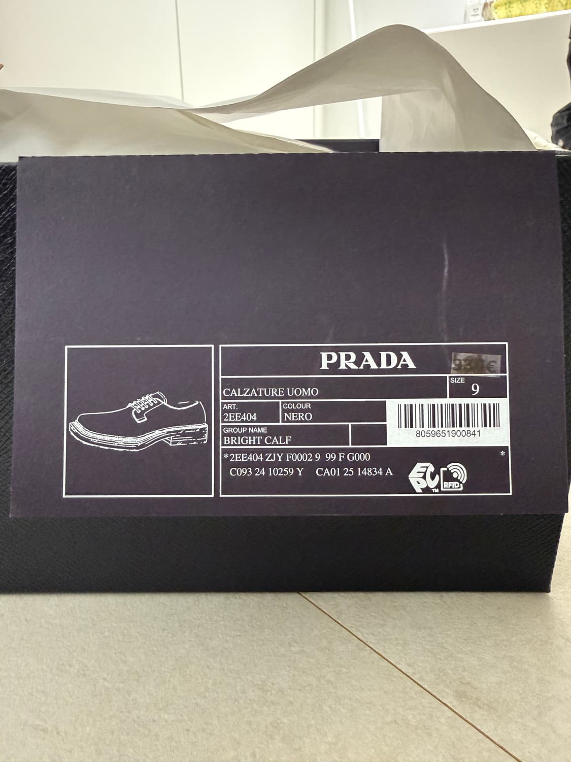 (새제품) PRADA 프라다 브러쉬드 가죽 더비 슈즈 상품이미지9