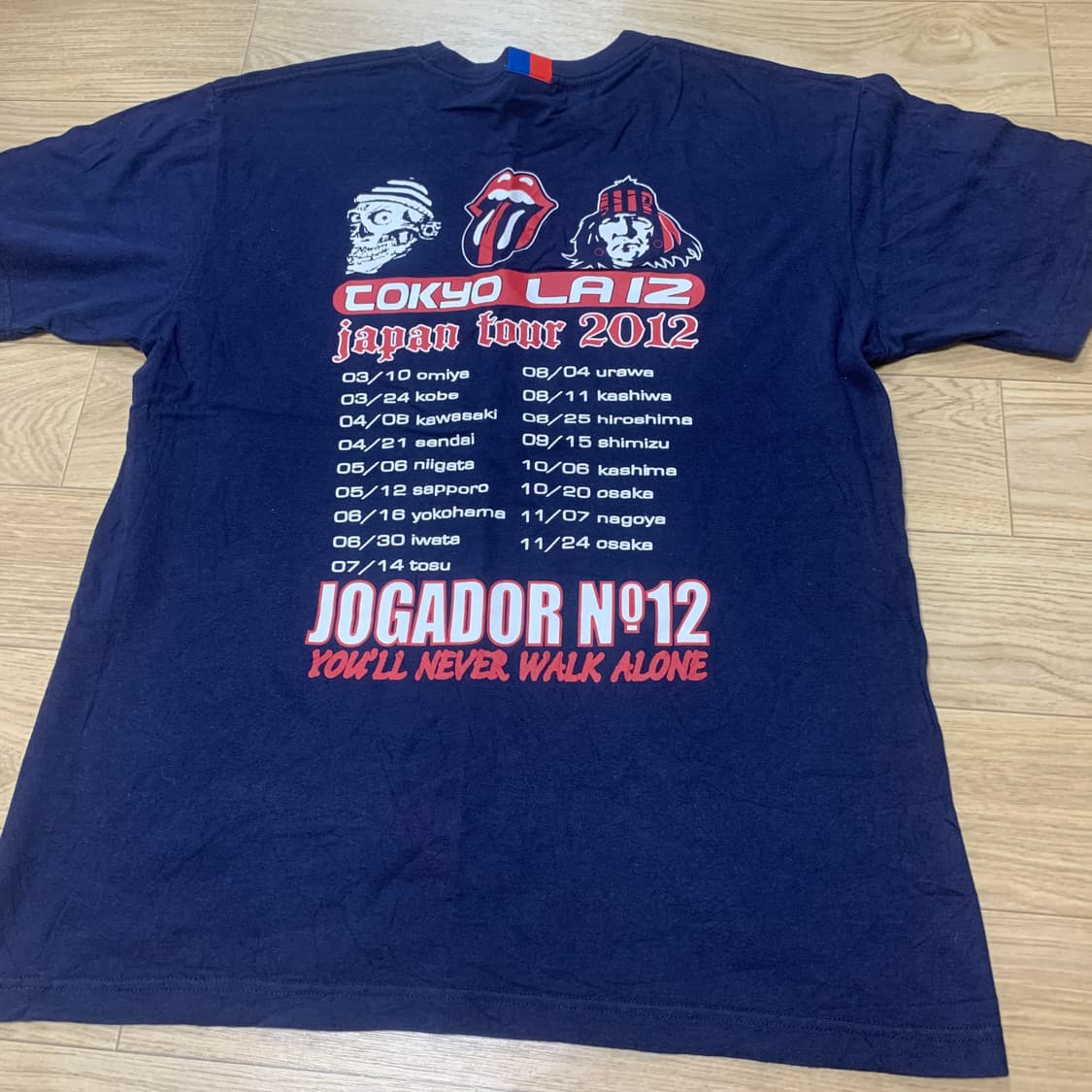 L] FC Tokyo 2012 서포터즈 아카이브 밴드티 스타일 반팔티 상품이미지2