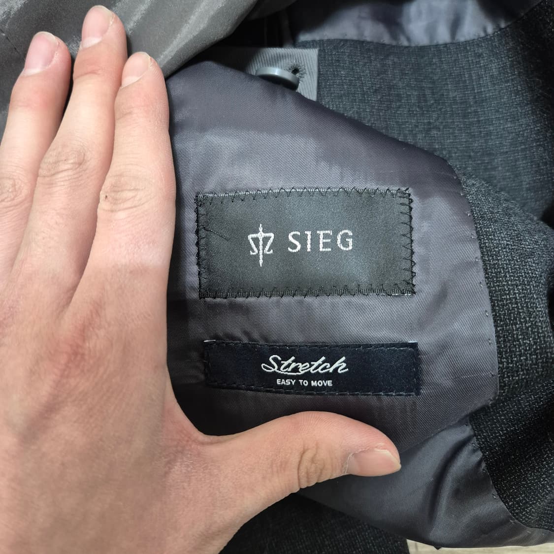 지이크 스트레치 모직 싱글 블레이저 정장자켓 L(100) 상품이미지5