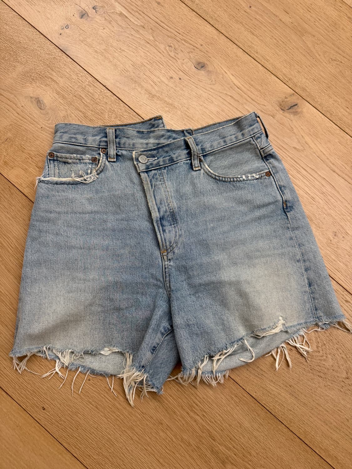 에이골디 크리스 크로스 데님 쇼츠 상품이미지1