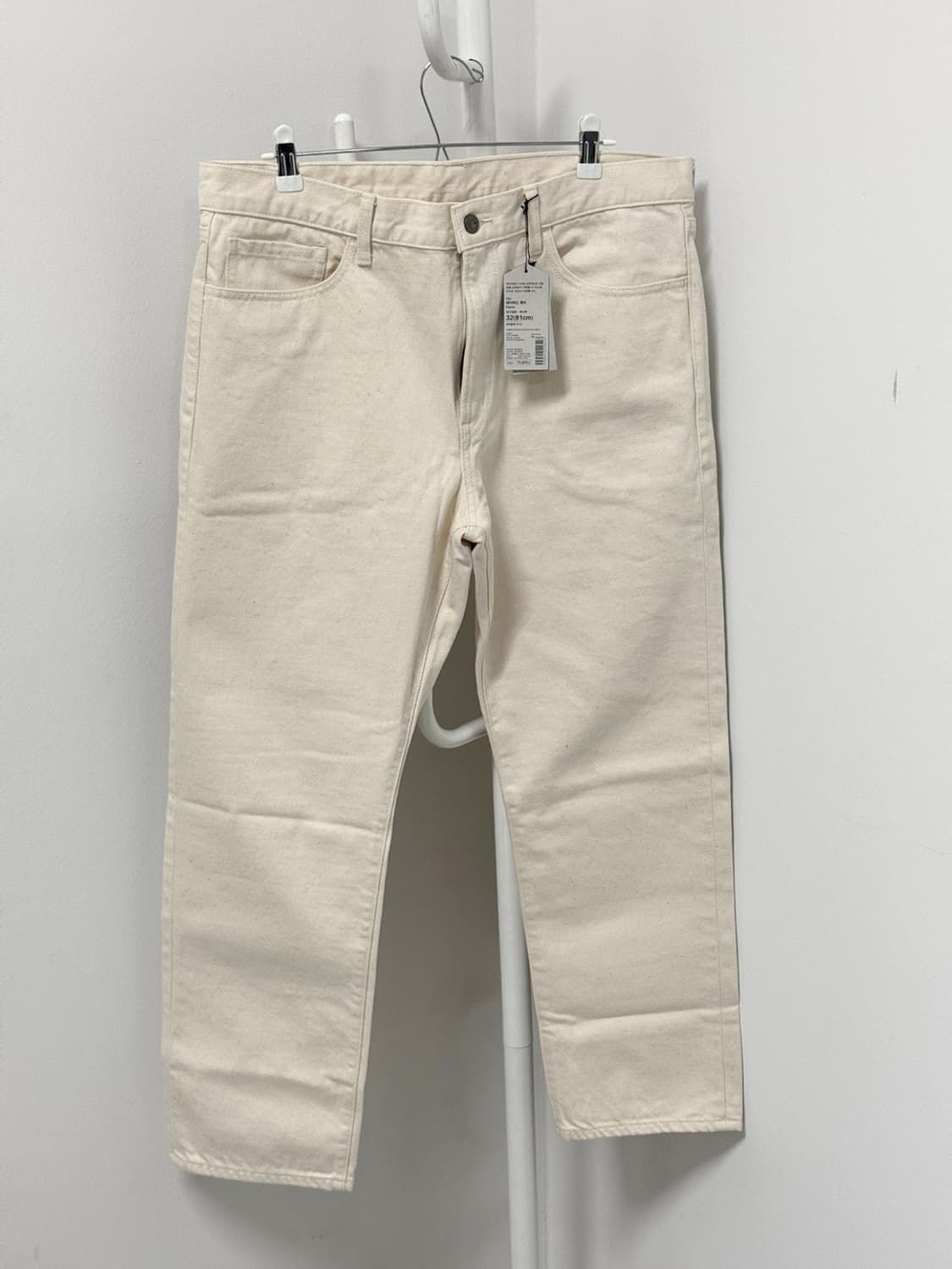 [32~33] 무인양품 LABO 테이퍼드진 에크루 데님 청바지 상품이미지6