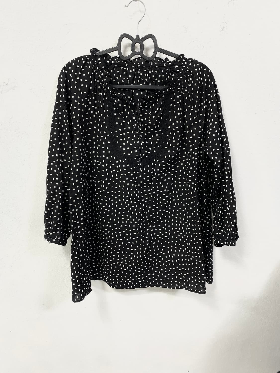 코디셋 ! 블랙 도트 판다 🐼 코트 코디셋 상품이미지7