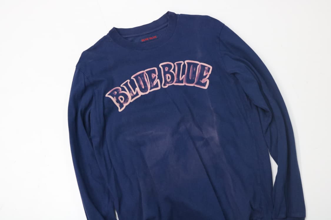 블루블루 재팬 아치 로고 네이비 롱슬리브 티셔츠 (L) 상품이미지3