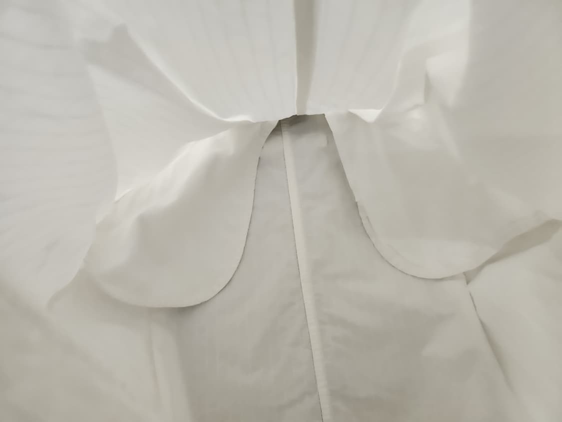 버버리 주름치마 화이트 상품이미지4