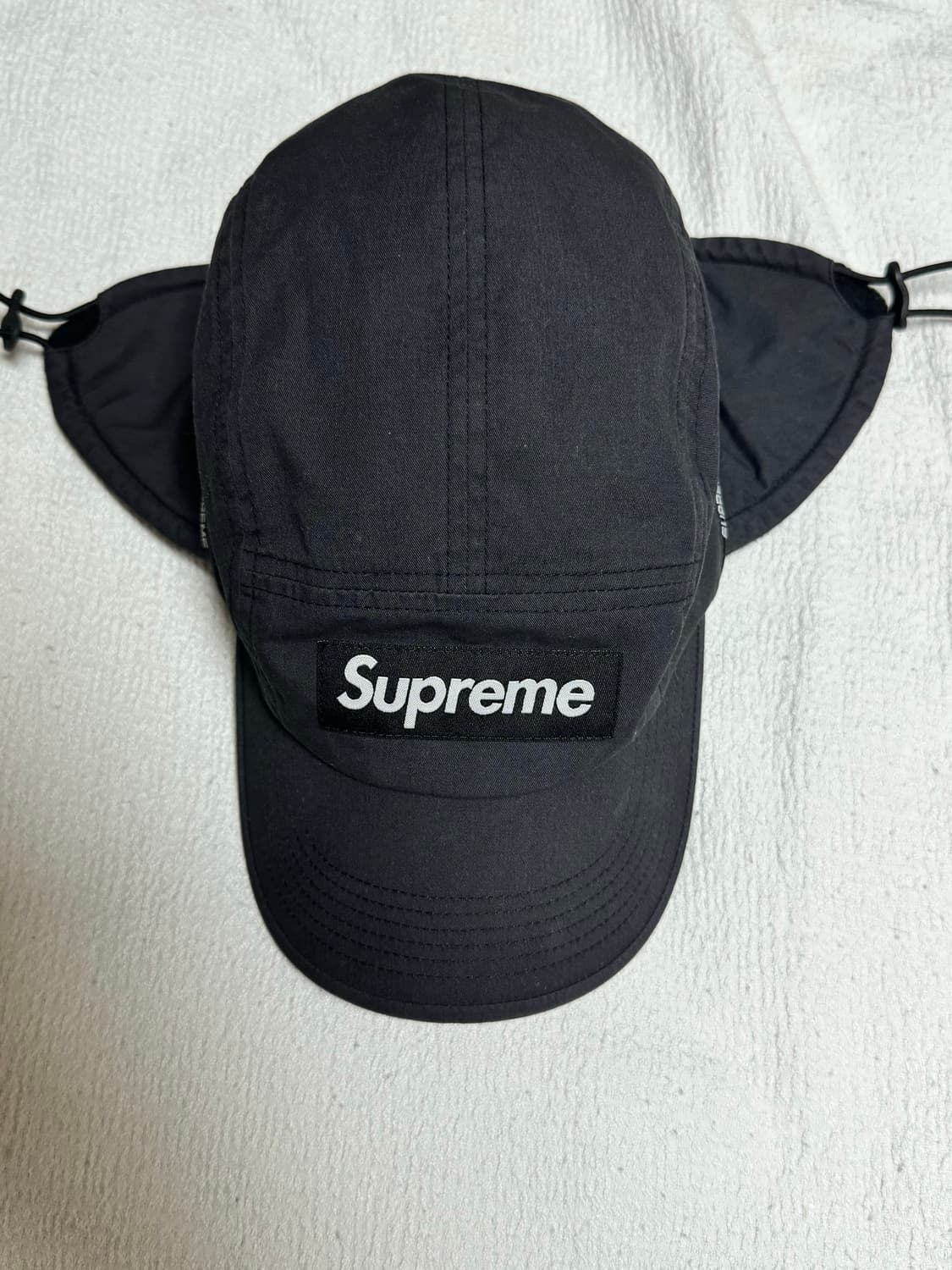 슈프림 패커블 이어플랩 캠프캡 블랙  22FW 상품이미지2