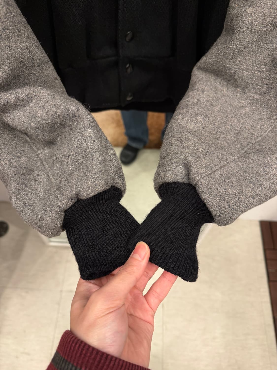 90s Delong MLB 화이트 삭스 울 바시티 자켓 (USA) 상품이미지4