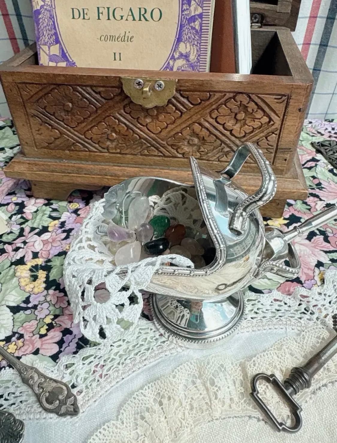 1930s 영국앤틱 실버플레이트 슈가 스커틀 상품이미지2