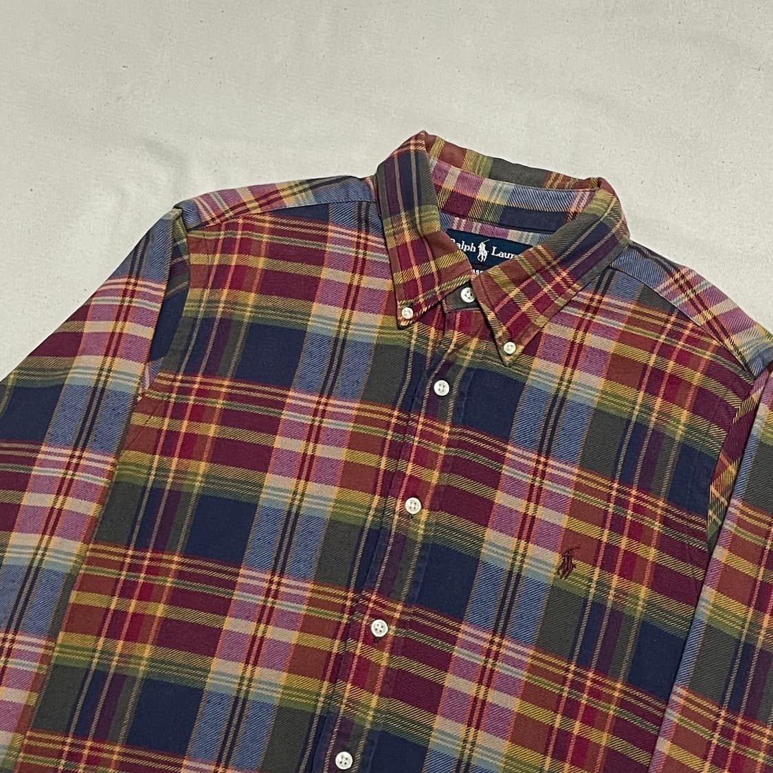 L 폴로랄프로렌 클래식핏 체크 남방 셔츠 상품이미지1