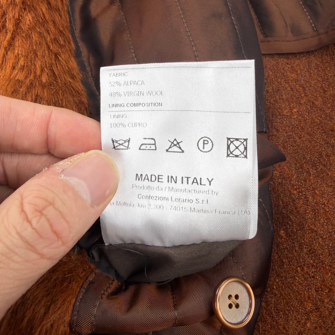 Tagliatore 딸리아또레 알파카 울 코트 상품이미지5