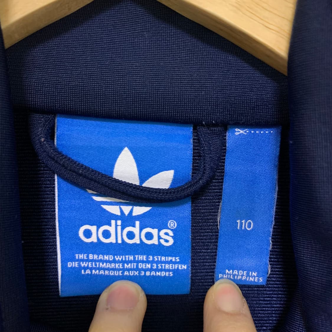 아디다스 파이어버드 져지 집업 빈티지 네이비 110 남녀공용 상품이미지5