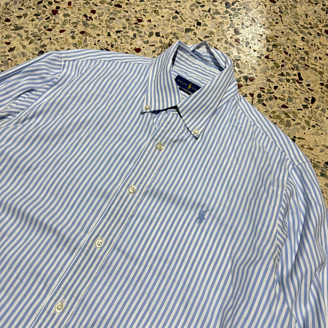 폴로 랄프로렌(Polo Ralph Lauren) 하늘색 스트라이프 셔츠 상품이미지2