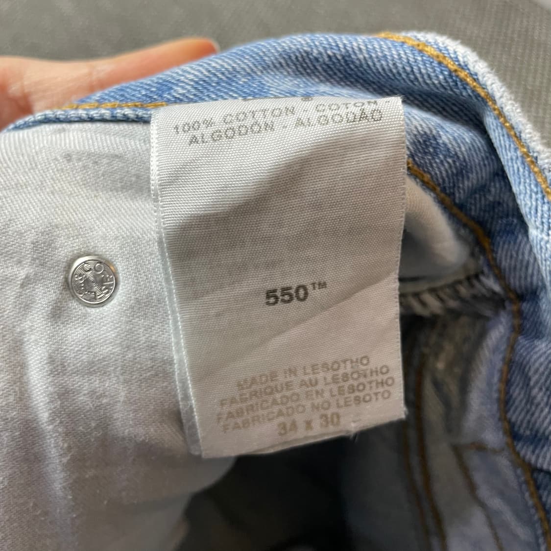 (34) 리바이스 550 34X30 연청 데님 팬츠 상품이미지3