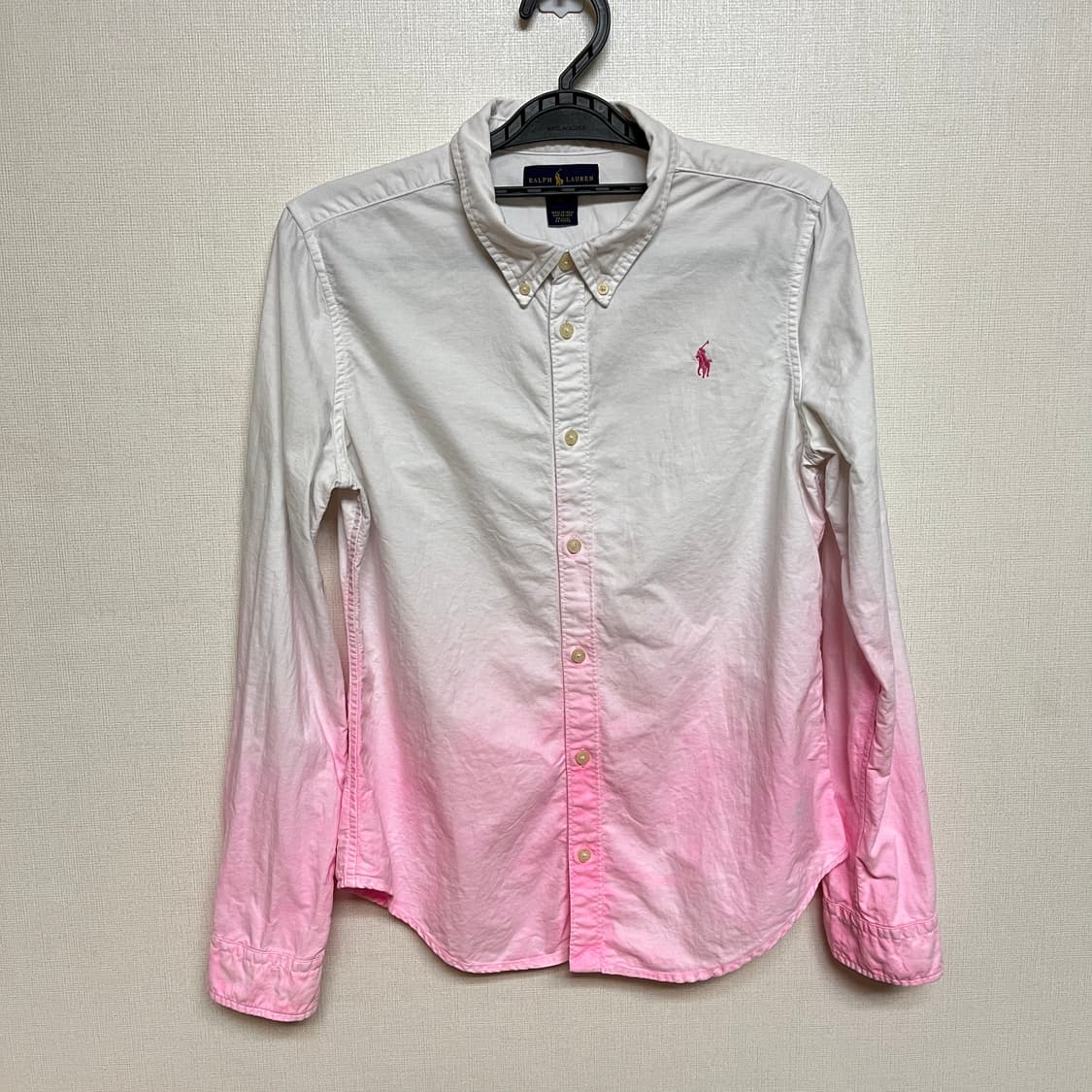 (16) 폴로 랄프로렌 핑크 그라데이션 긴팔 셔츠 상품이미지1