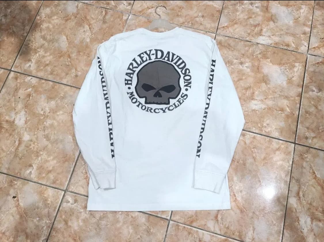 할리데이비슨 스컬 긴팔티셔츠 상품이미지3