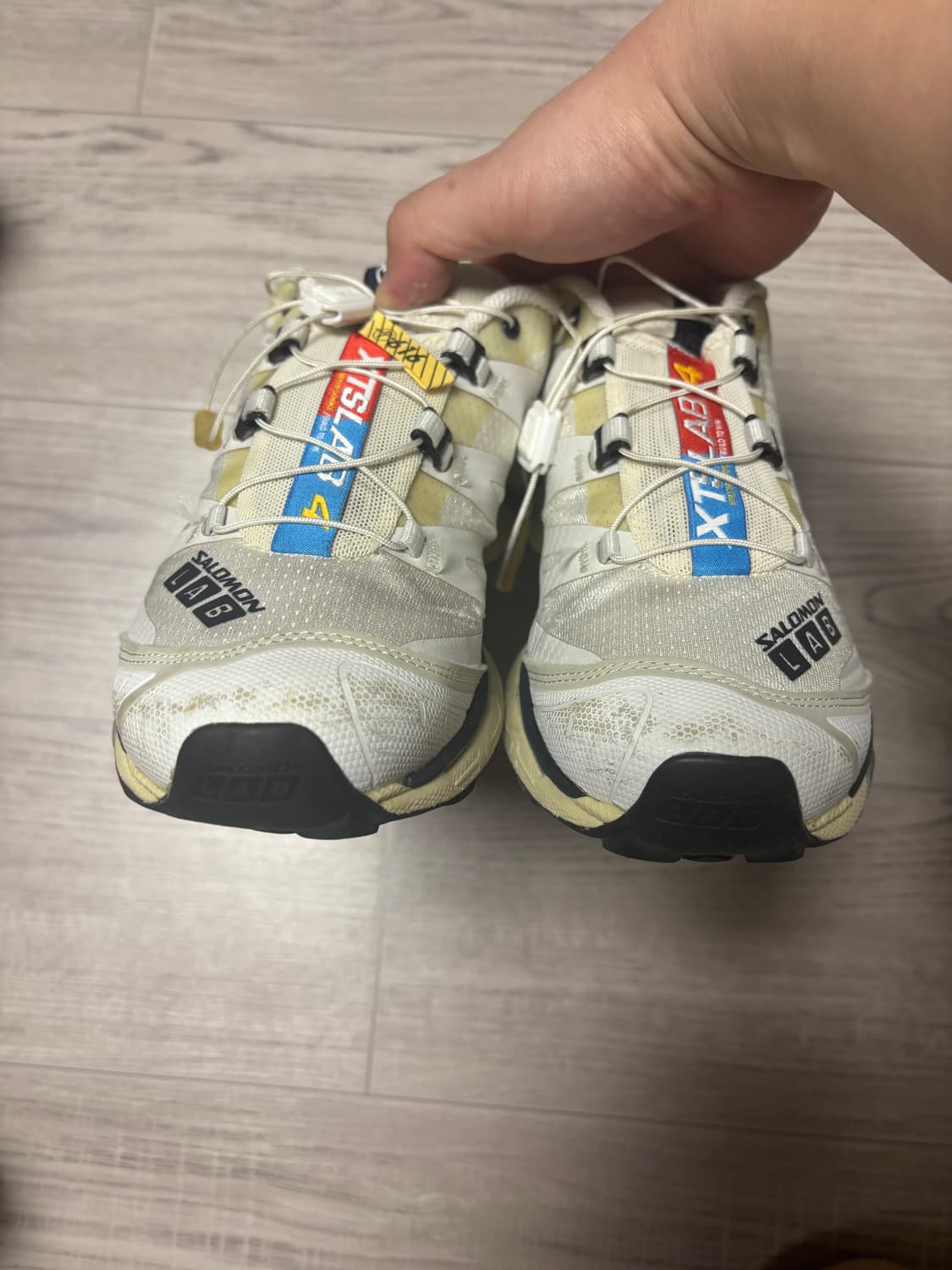 [245/하자] 살로몬 xt-4 화이트 루나 록 상품이미지4