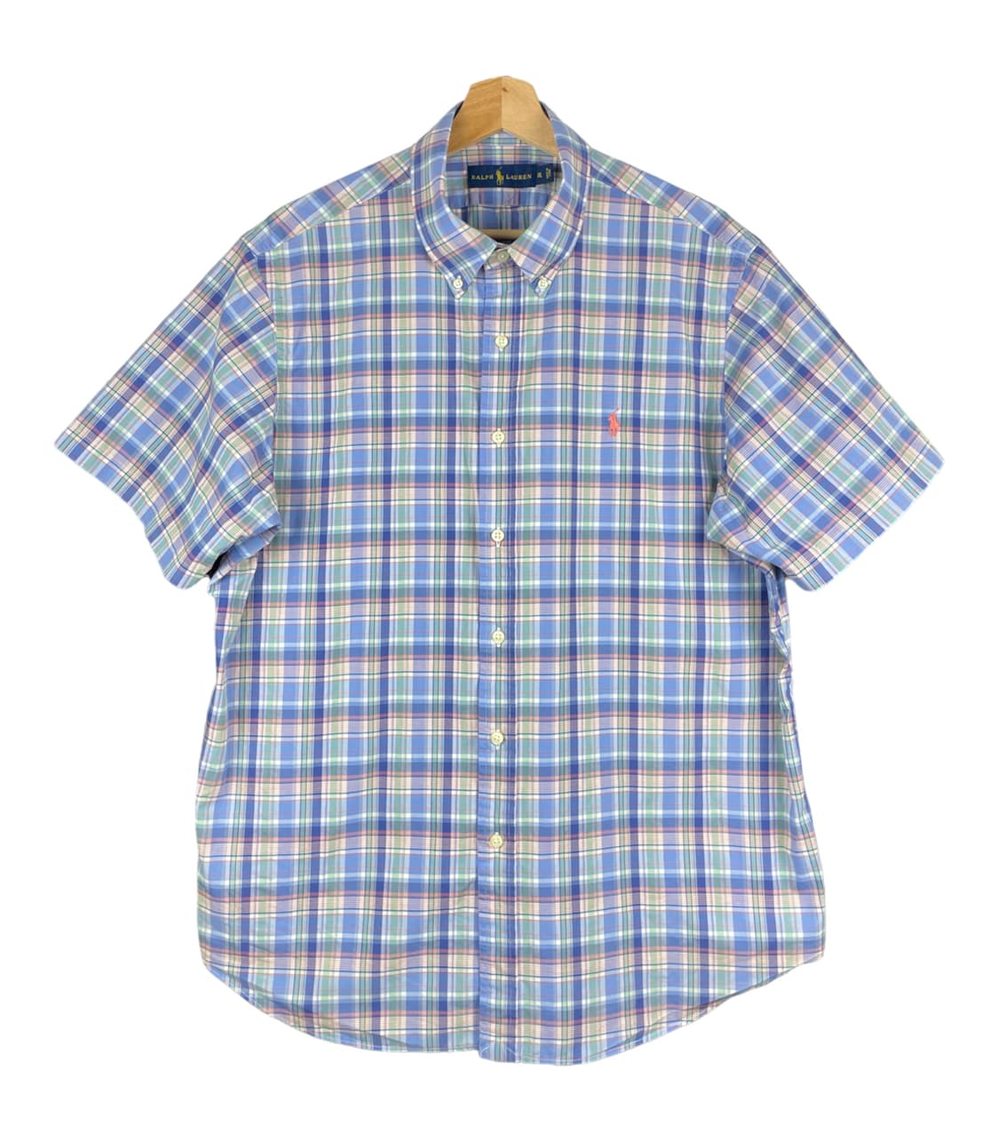 폴로 랄프로렌 파스텔체크 반소매셔츠 상품이미지1