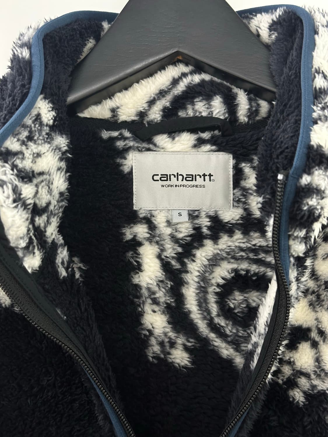 칼하트 WIP 젭슨 스웻 페이즐리 후리스 자켓 (S,새상품) 상품이미지4