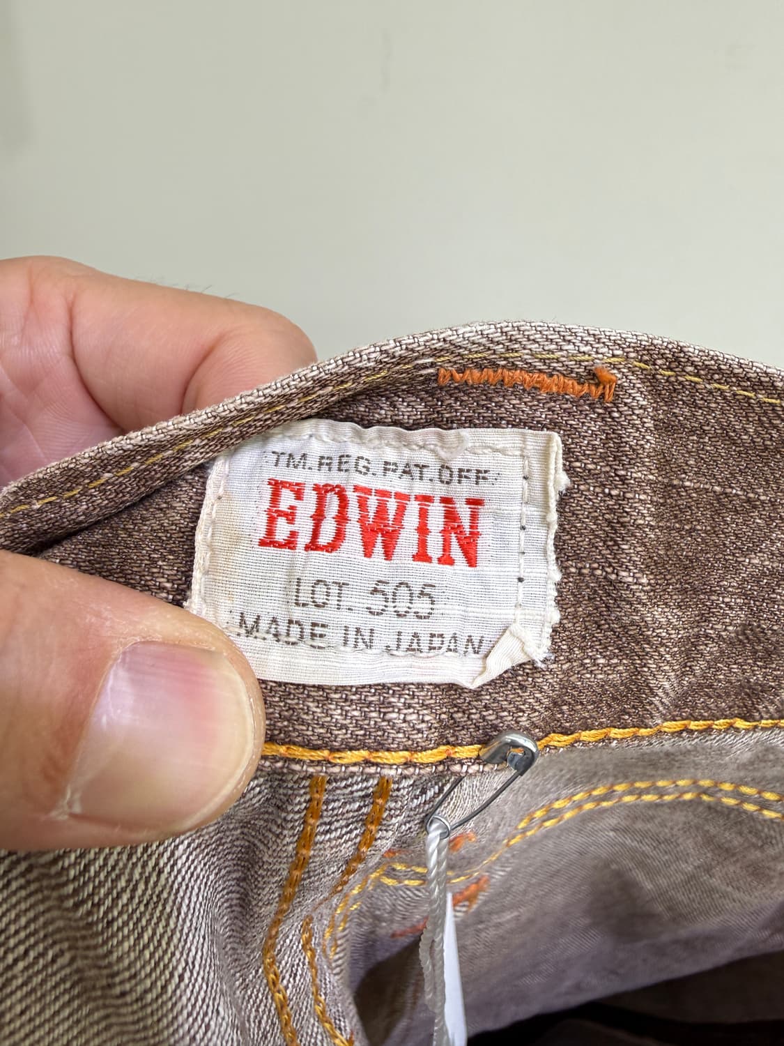 EDWIN (Made in Japan) 브라운 데님팬츠 상품이미지8