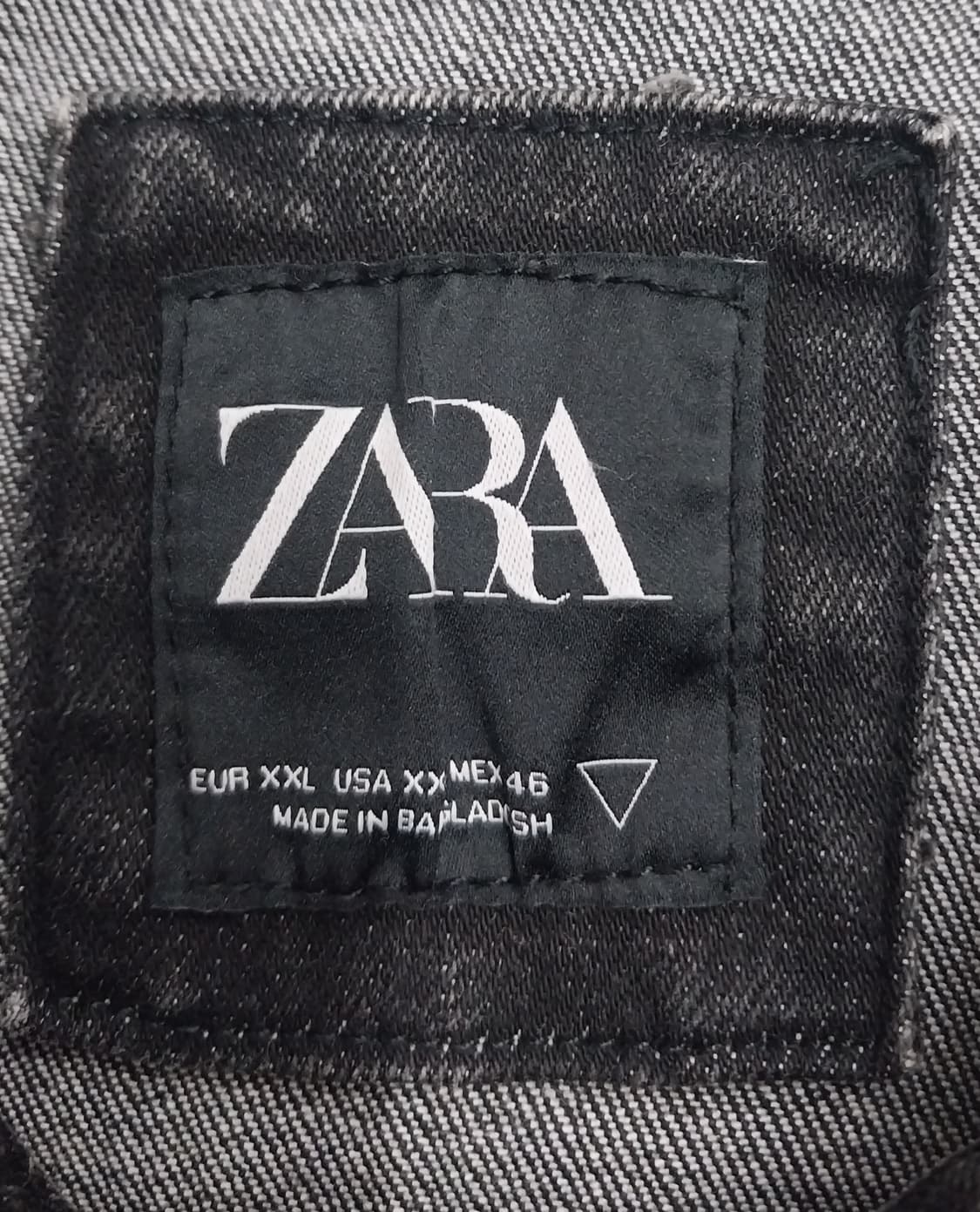 자라 흑청 데님자켓 2XL 상품이미지3