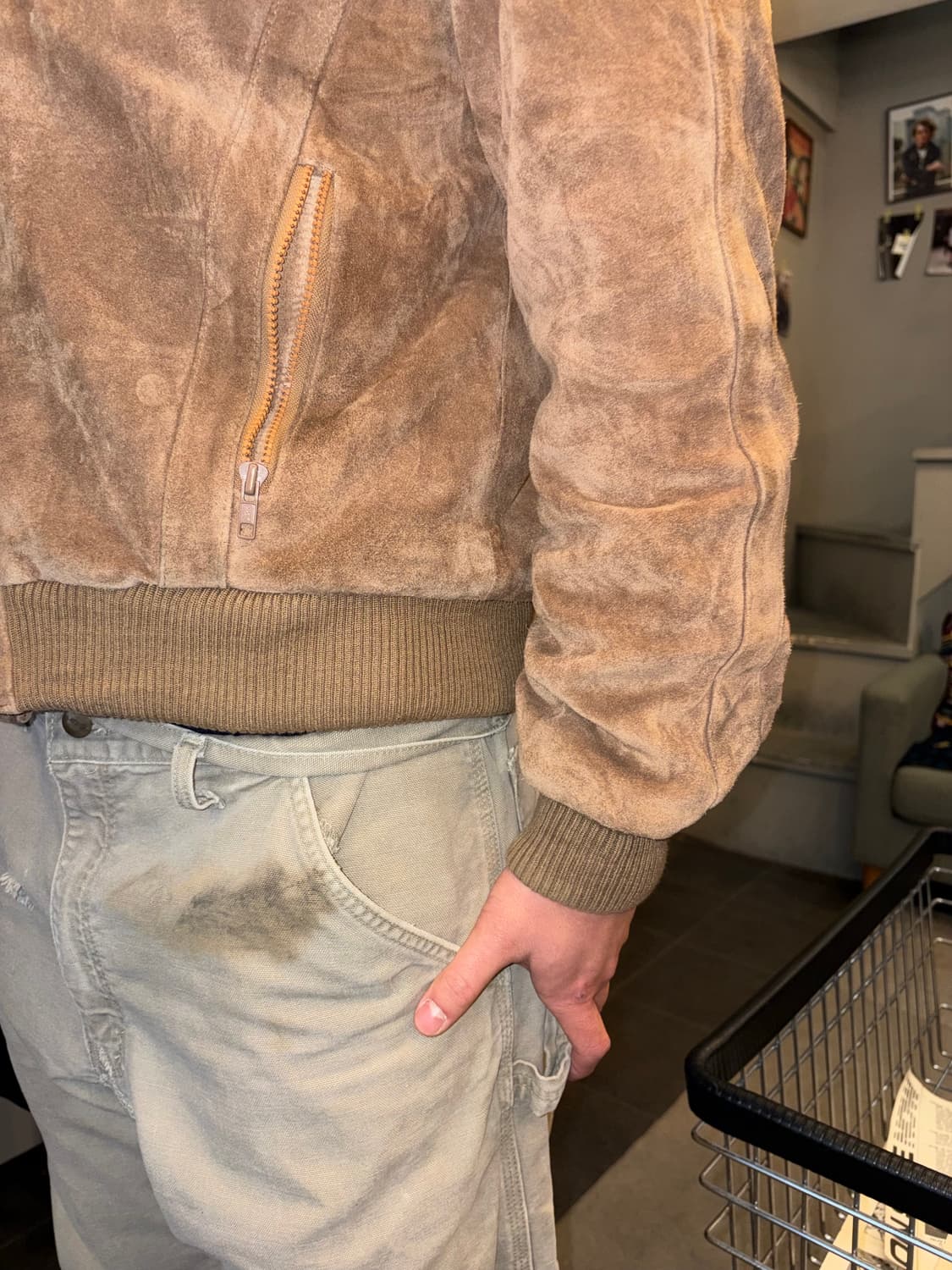 80’s Wilsons Leather rider heavy suede 상품이미지6