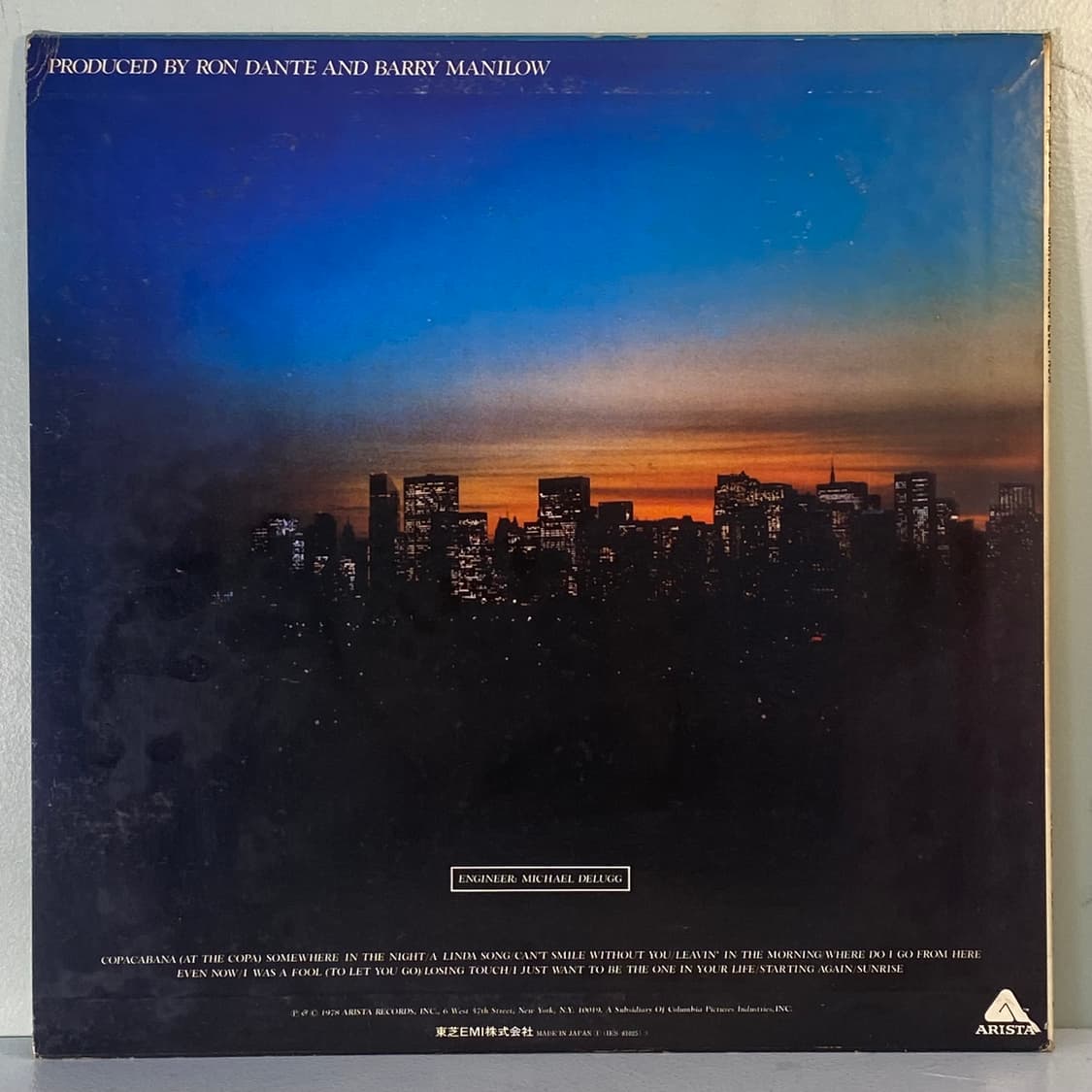 (중고LP-팝) Barry Manilow -Even Now 상품이미지2