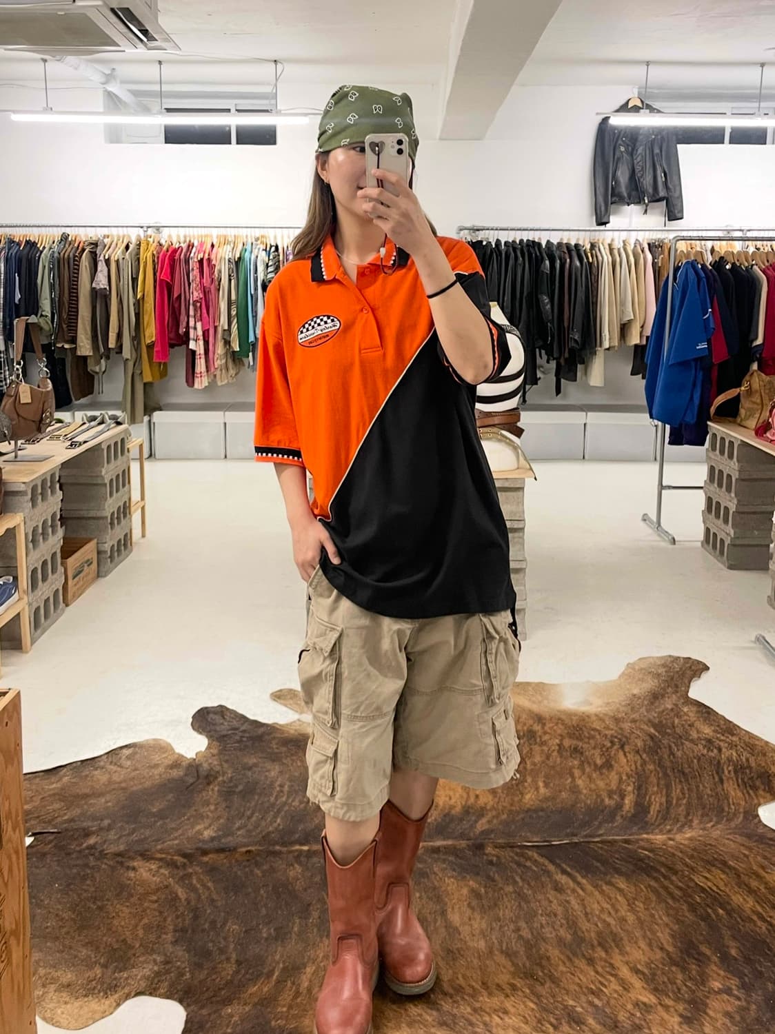 HARLEY DAVIDSON racing collar t-shirts 상품이미지2