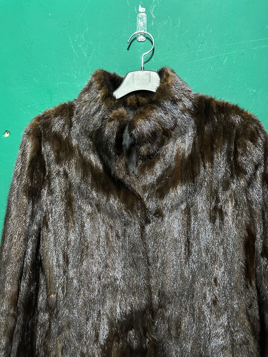 숏 밍크코트 브라운 66 상품이미지2