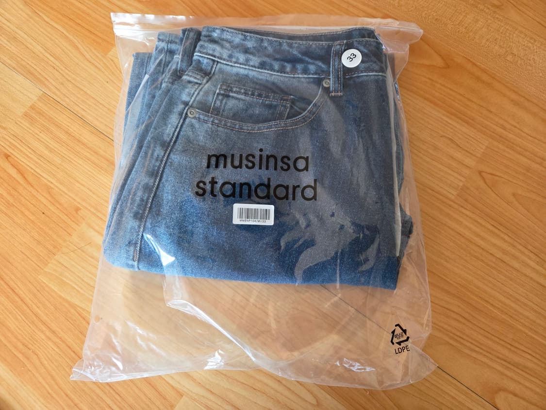 무신사 스탠다드 데님팬츠 새제품 상품이미지2