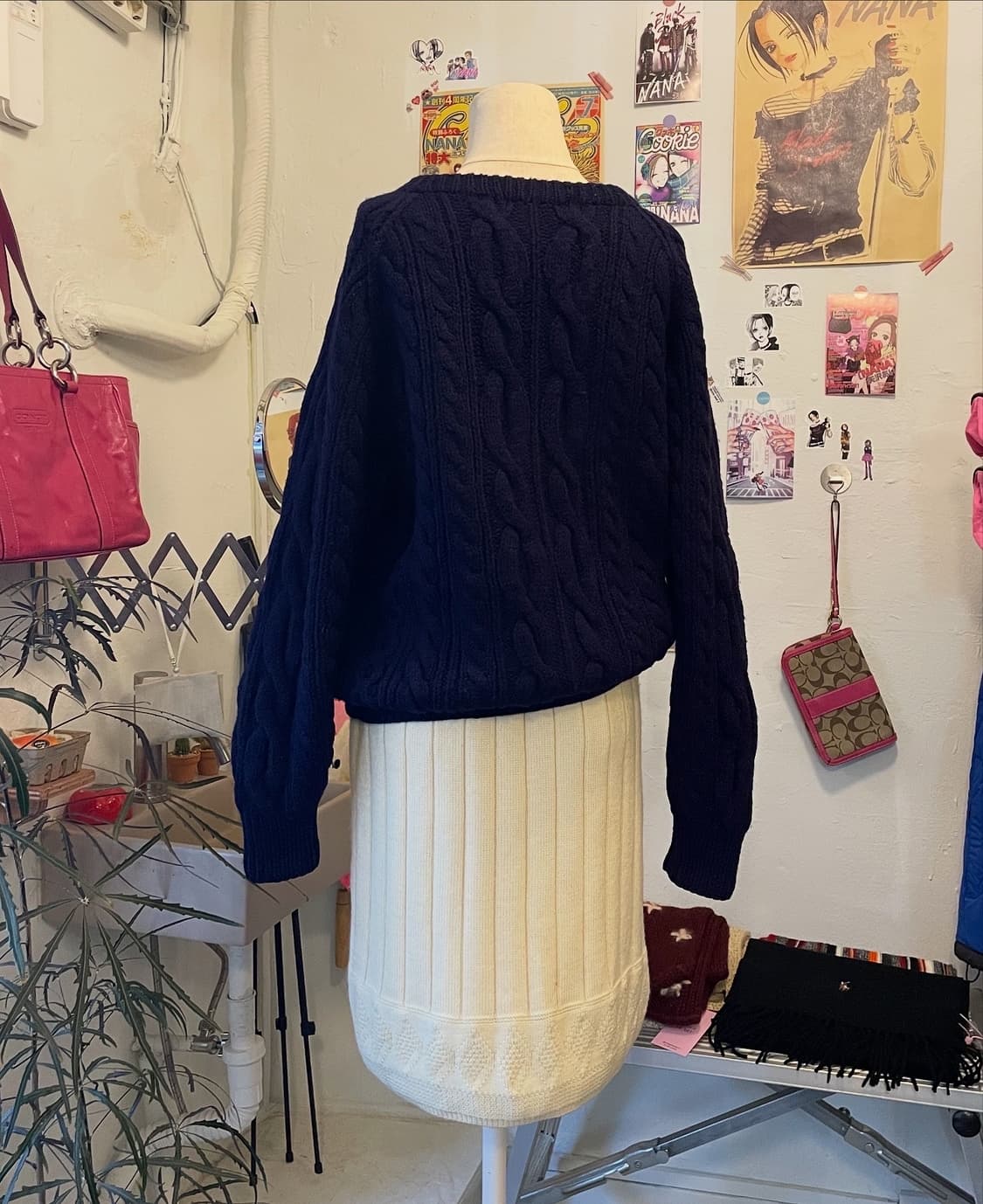 딥퍼플 케이블 니트 스웨터 [무배] 상품이미지6