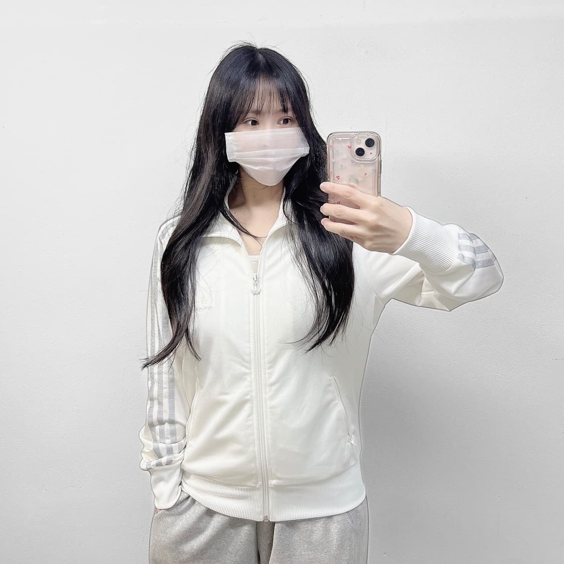 아디다스 파이어버드 트랙탑 져지 화이트 실버 상품이미지1