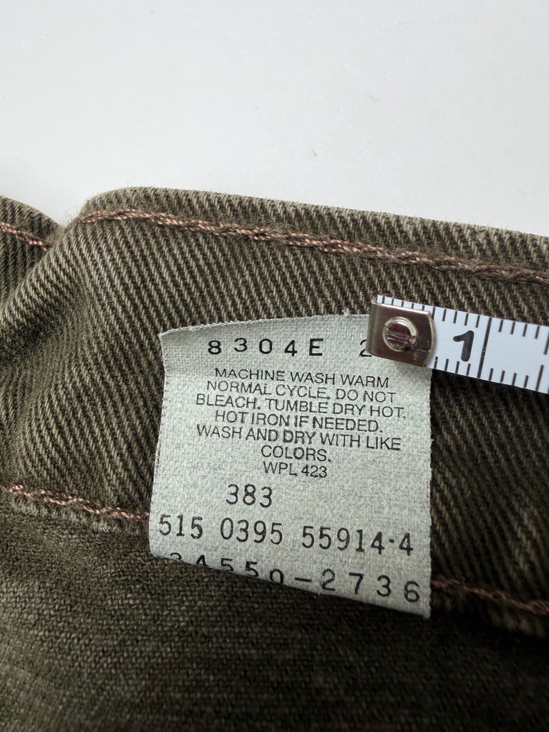 90s Levi’s 565 Shorts (olive) 상품이미지4