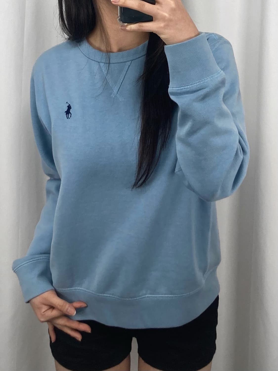 폴로 스카이블루 맨투맨 상품이미지2