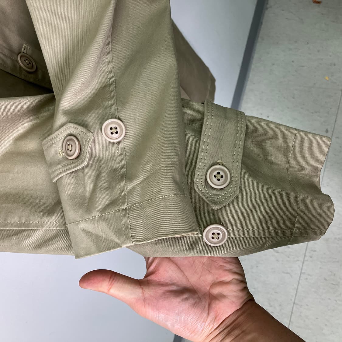 Diesel 디젤 더블 트렌치 코트 S 상품이미지8