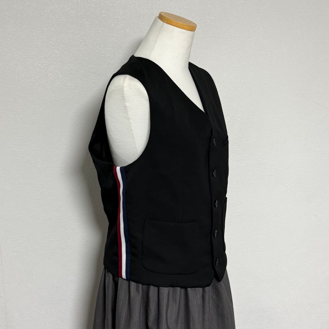 23ss 꼼데가르송 걸 사이드 트리컬러 베스트m  상품이미지2