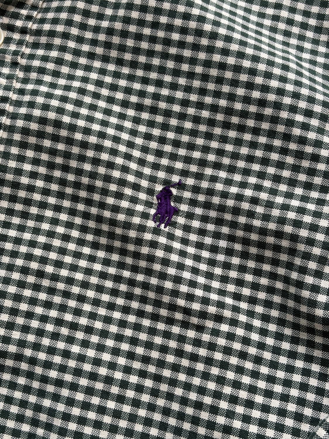  POLO 폴로 랄프로렌 그린 체크 셔츠 M (100) 상품이미지3