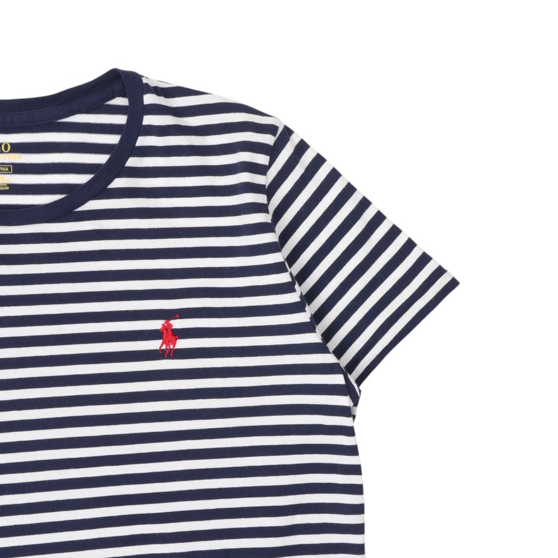 폴로 랄프로렌 네이비 스트라이프 하프 티셔츠 상품이미지3