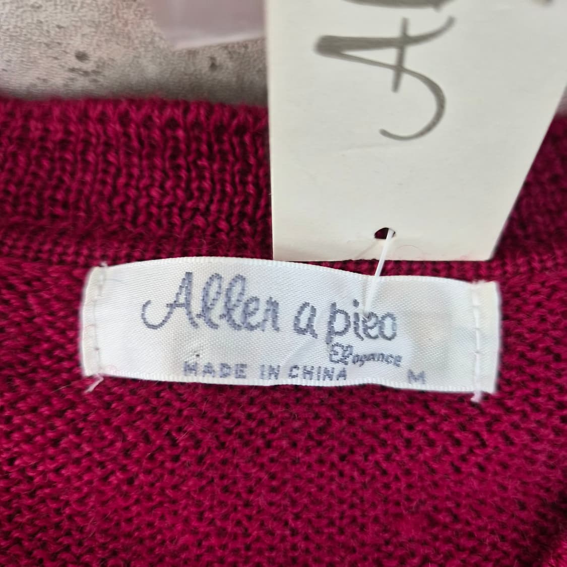 Allen a piece 앙고라 플라워 니트 가디건 상품이미지8