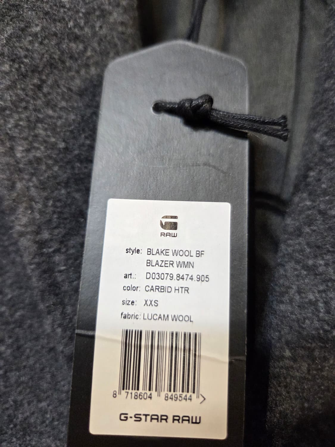 G-Star RAW  회색 모직 코트(XXS) 상품이미지5