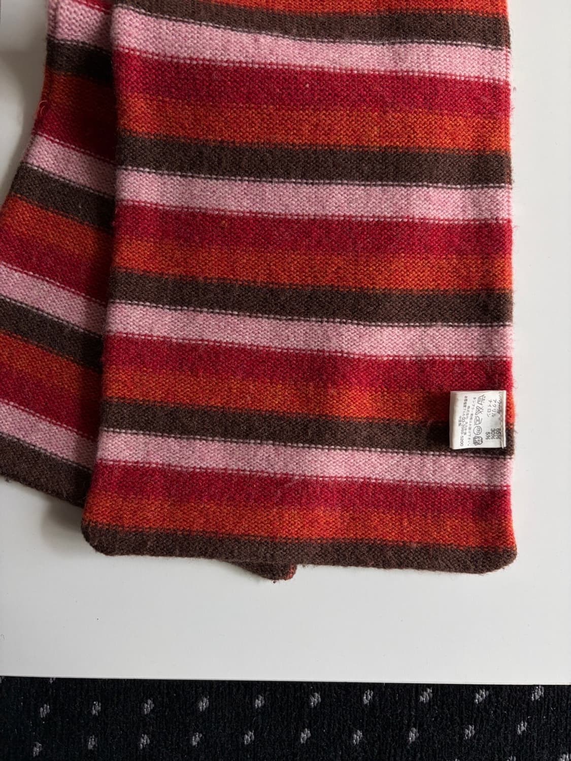 stripe patterned muffler 상품이미지3