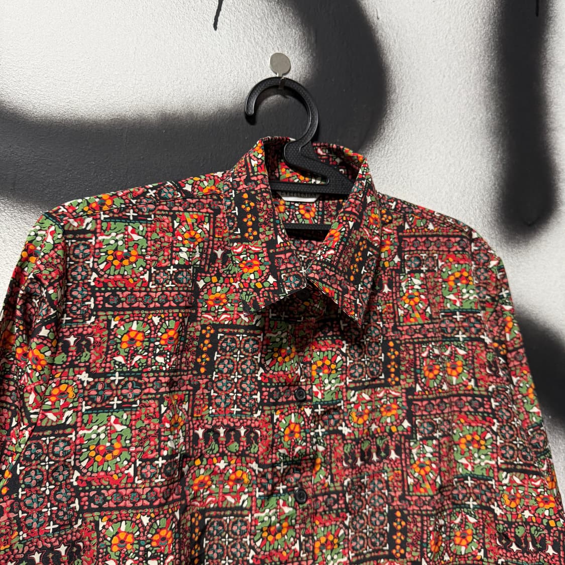VTG 빈티지 반다나 플라워 풀 패턴 긴팔 셔츠 상품이미지3