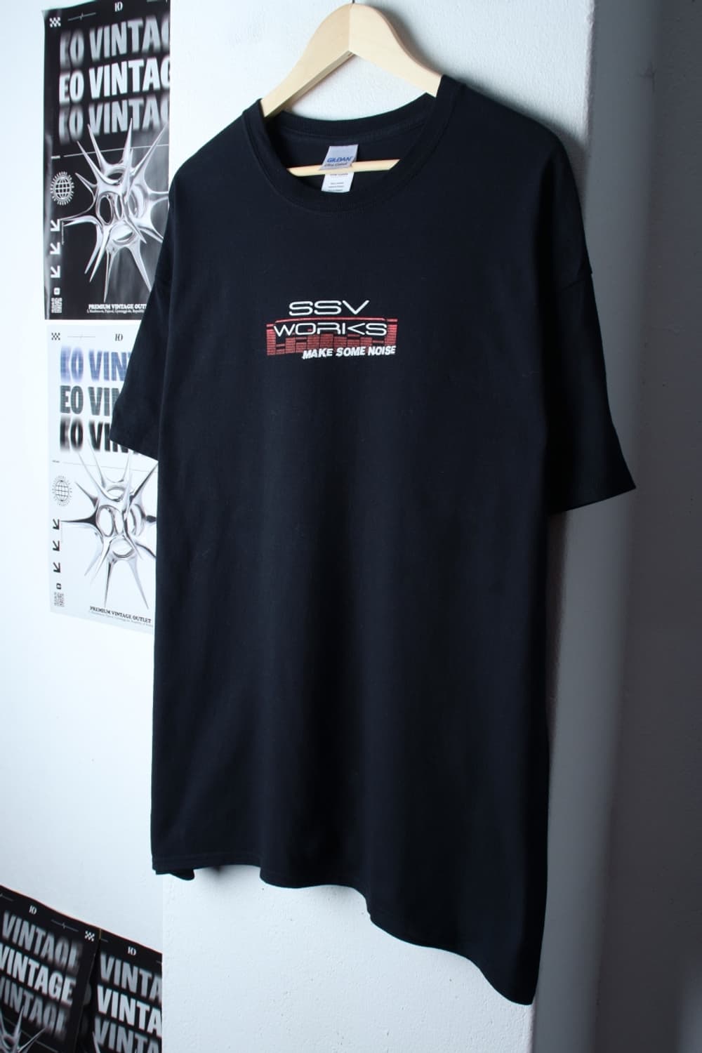 (XL-3XL) 길단 반팔 티셔츠 USA 빅사이즈 블랙-H31404 상품이미지1
