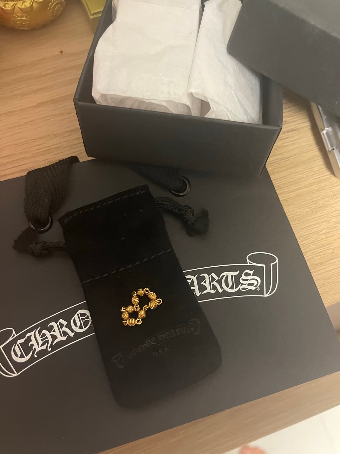 크롬하츠 22k 비즈 체인링 한국/일본 5호 상품이미지2