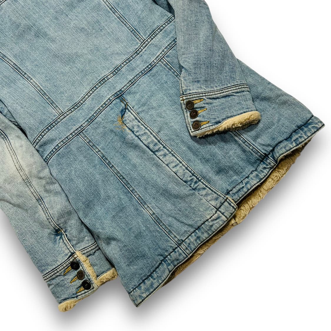 히스테릭 글래머 데님 워시드 슬리브 셰르파 코트 상품이미지7