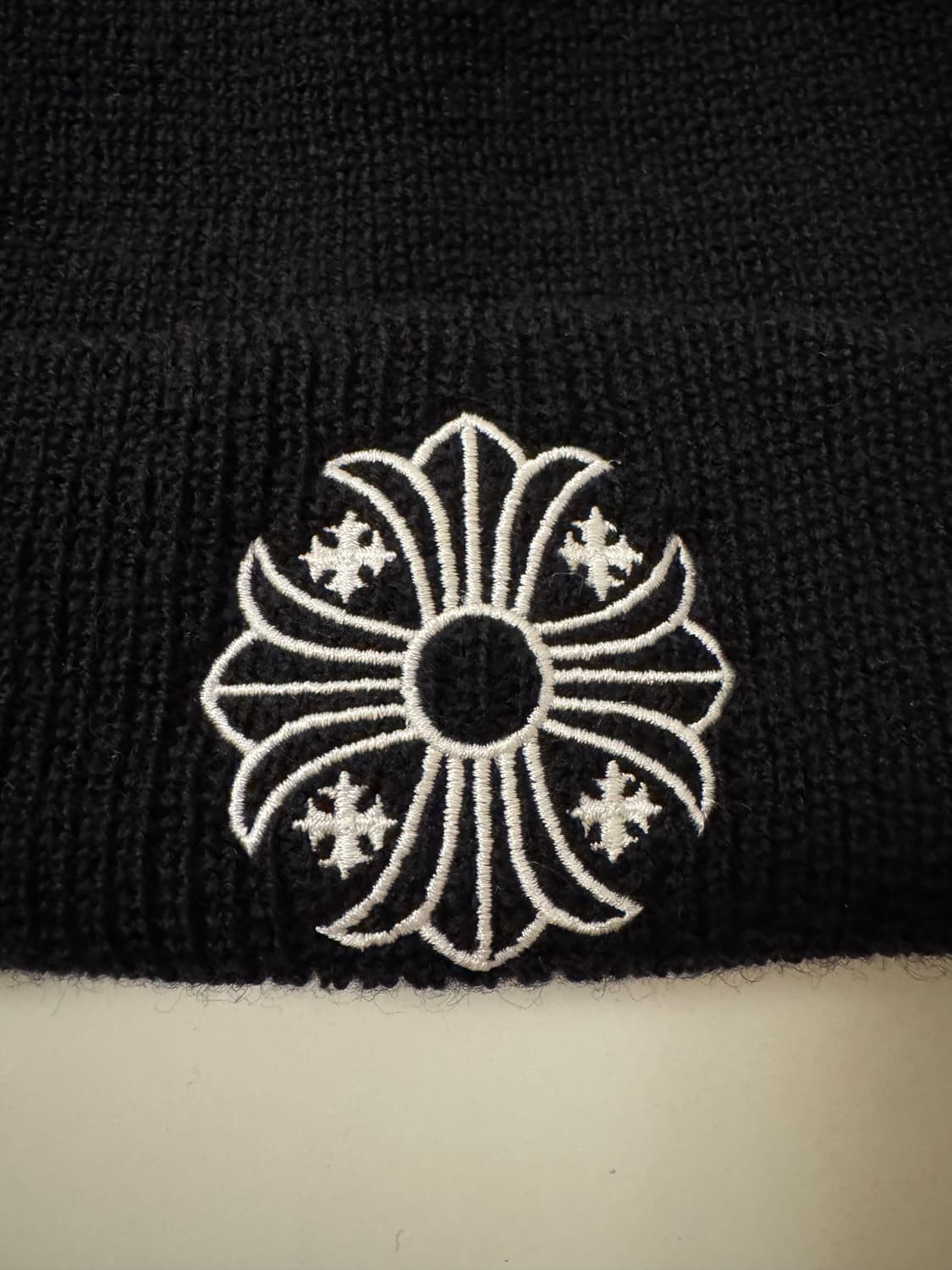 크롬하츠 울 비니 블랙 화이트 상품이미지3