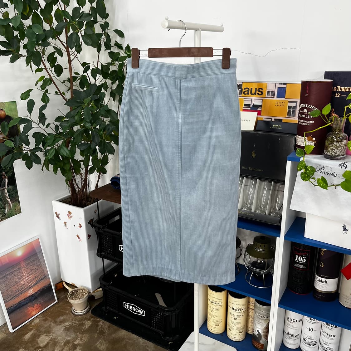 더캐시미어 코듀로이 스커트 64-94 상품이미지1