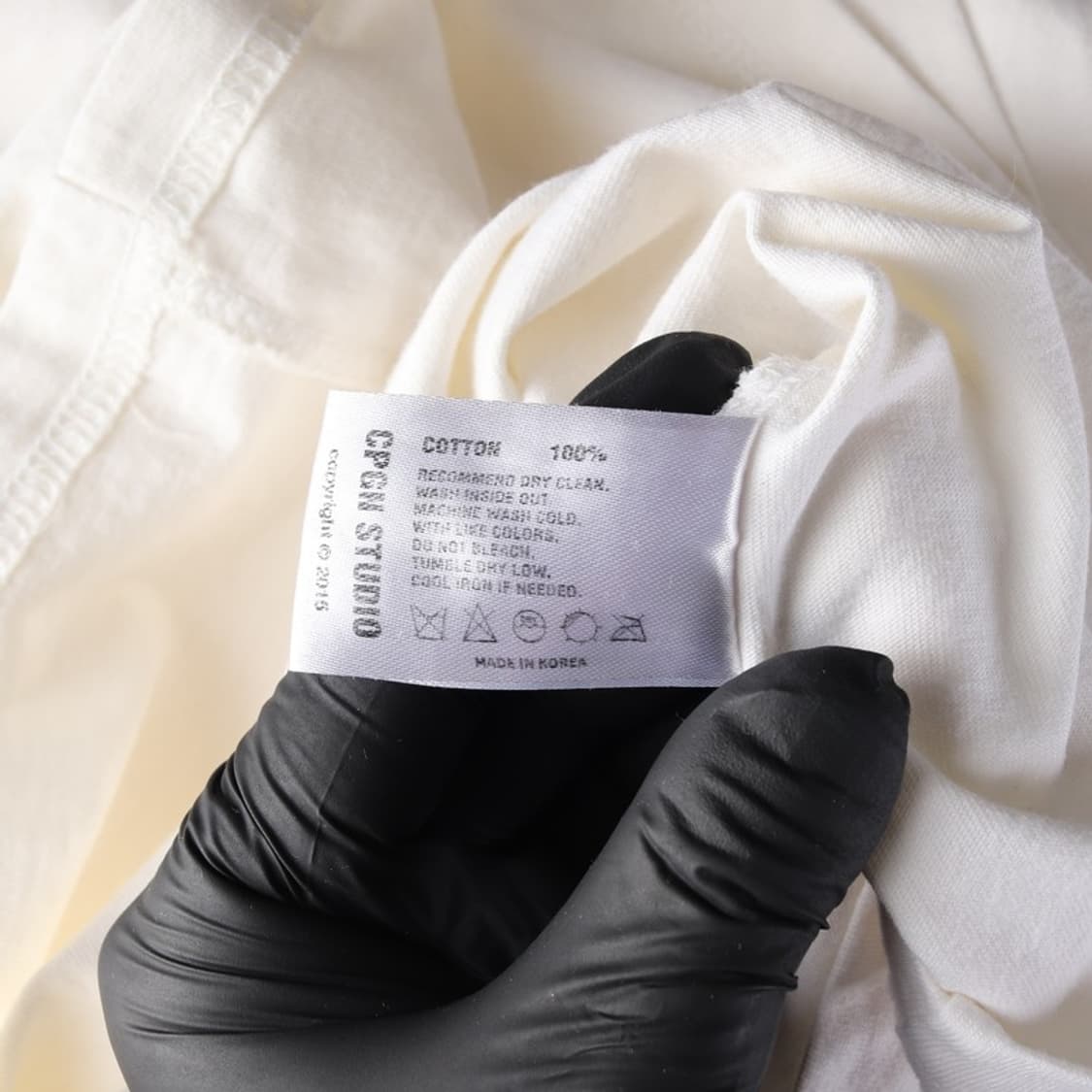 CPGN STUDIO 하트 자수 화이트 반팔 티셔츠 M 상품이미지6