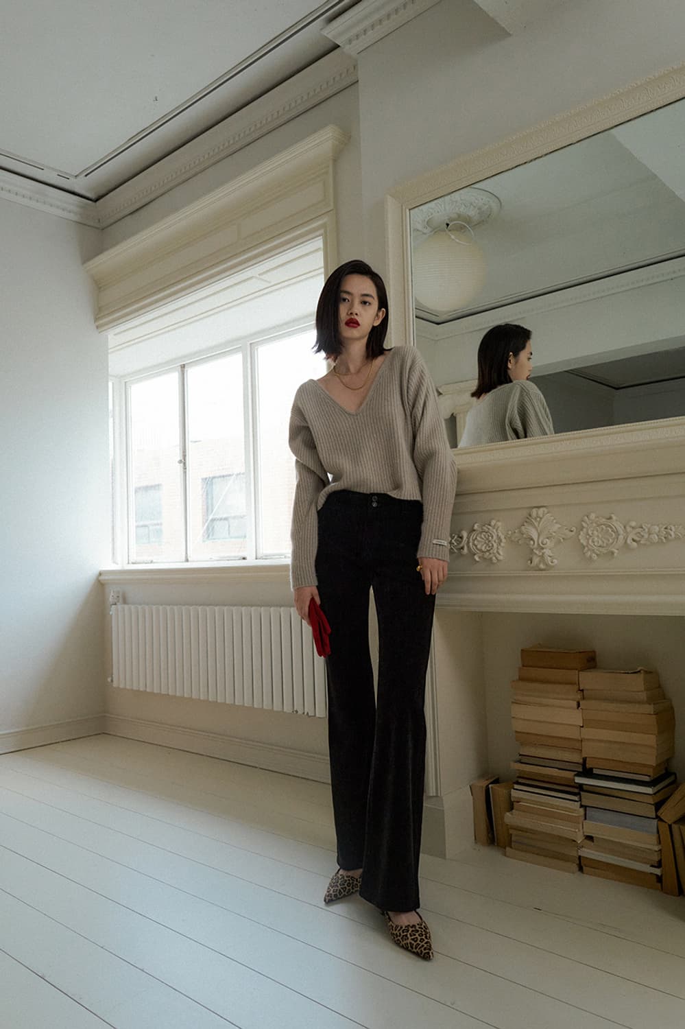 오버듀플레어 RACCOON VOLUME KNIT OAT GRAY 상품이미지2